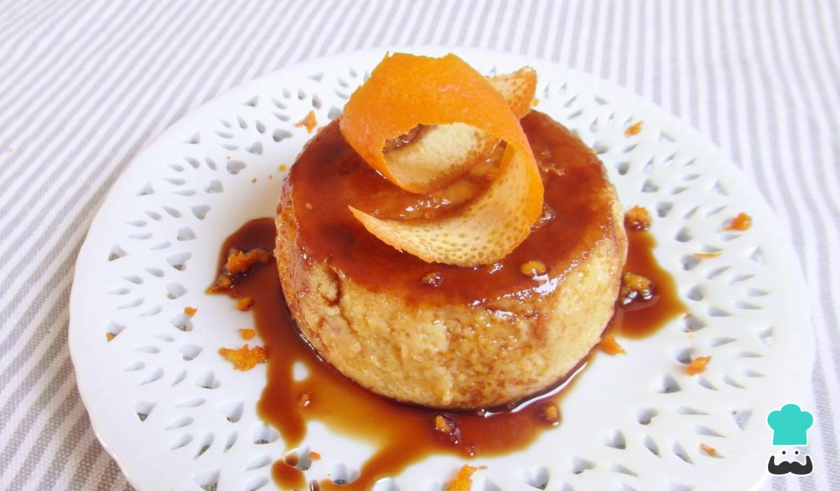 Receta de Flan de naranja sin leche