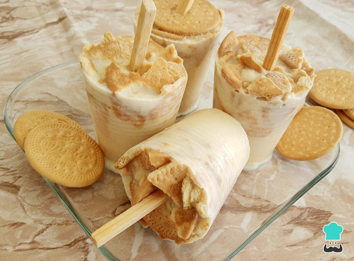 Receta de Paletas de galletas María
