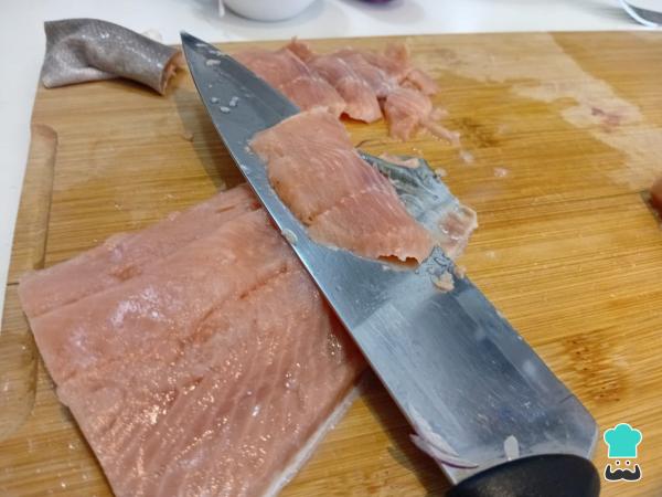 Receta de Tiradito de salmón - Paso 5
