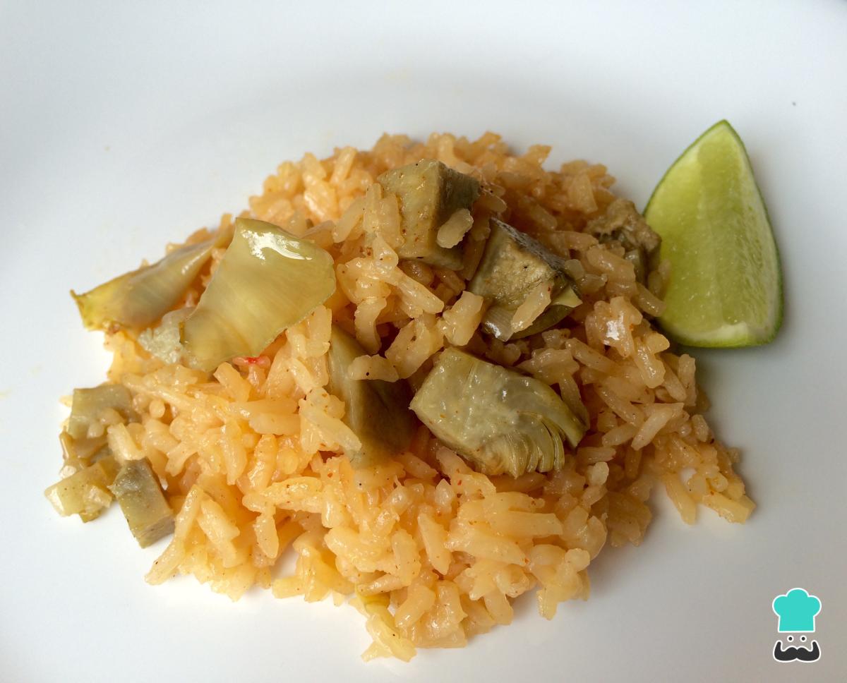 Receta de Arroz con alcachofas