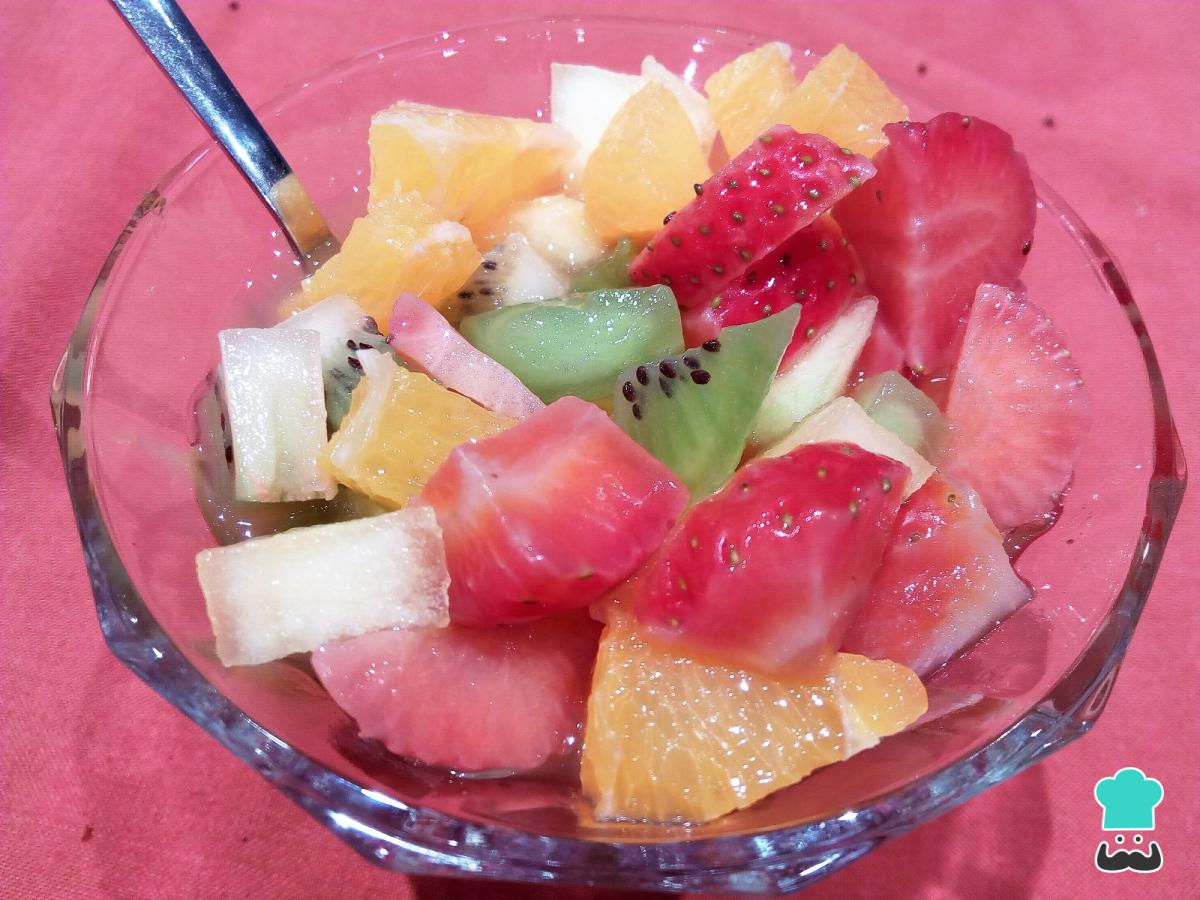 Receta de Macedonia de frutas light