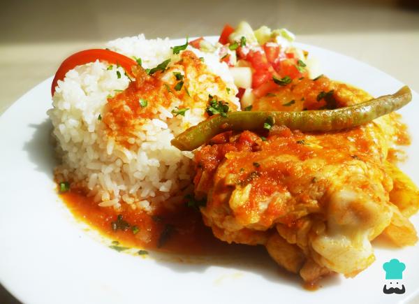 Receta de Pollo al vodka con tomate