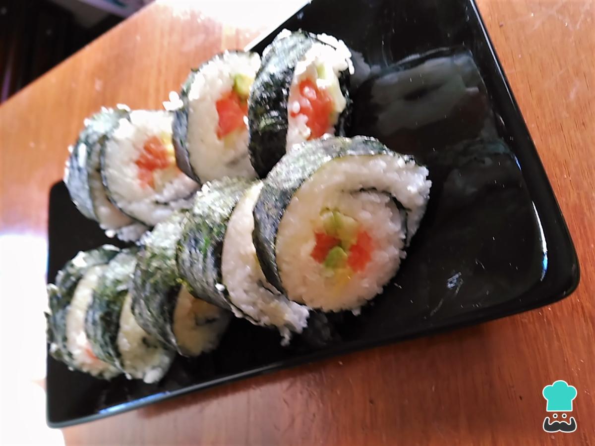 Receta de Sushi de salmón y Philadelphia