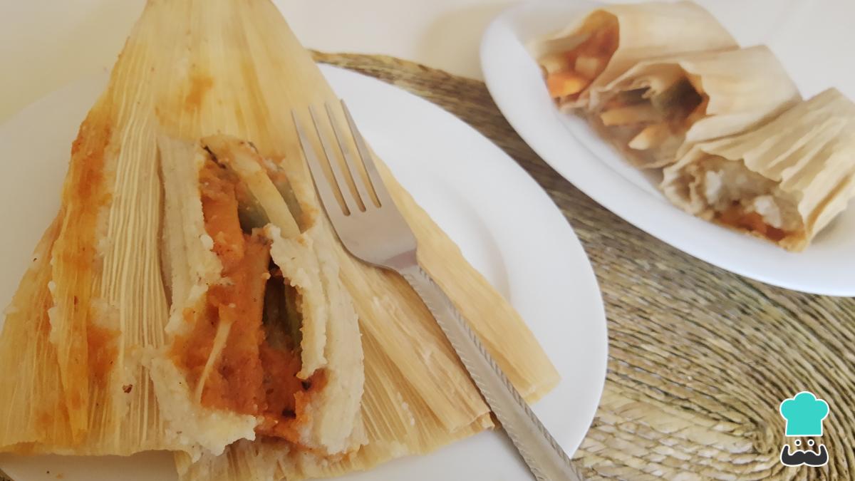 Receta de Tamales vegetarianos