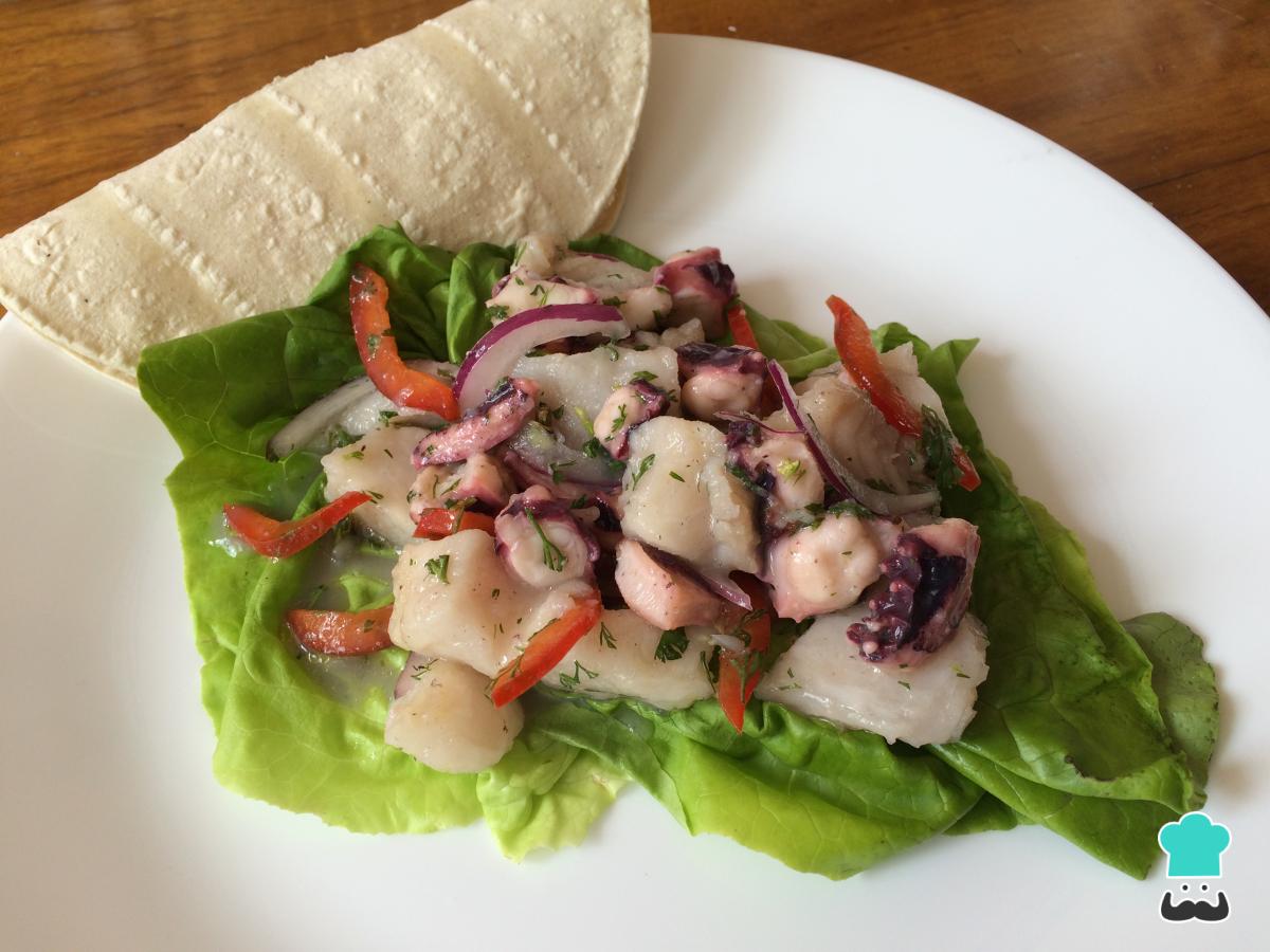 Receta de Ceviche de pulpo y pescado