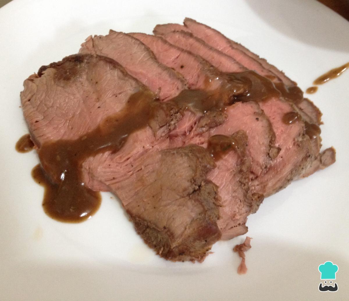 Receta de Roast beef en salsa de tomillo