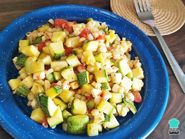 Receta de Calabacitas con elote