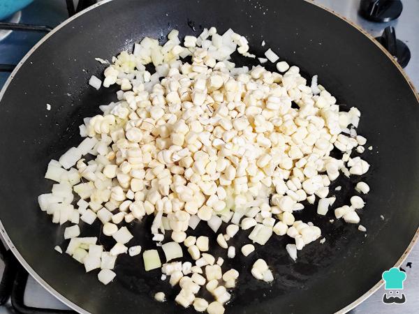 Receta de Calabacitas con elote - Paso 3