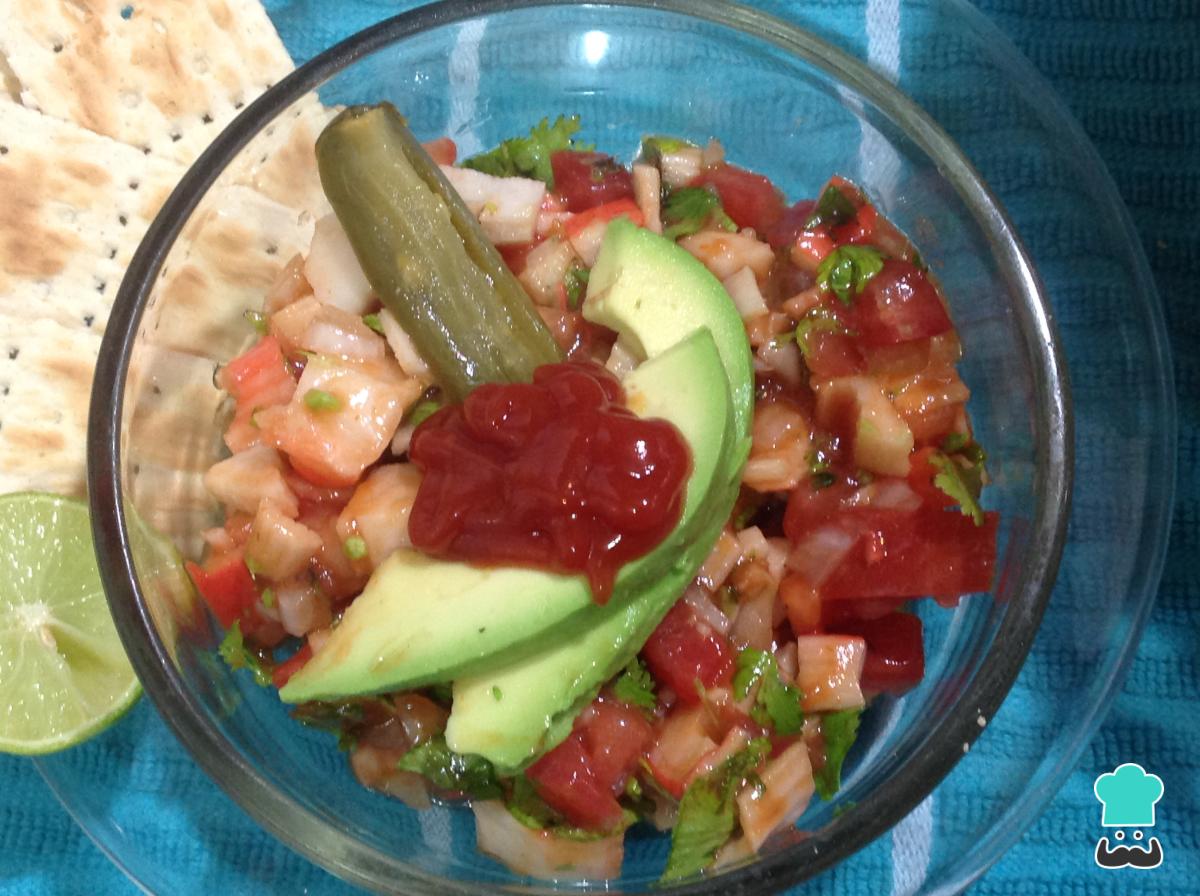 Receta de Ceviche de surimi