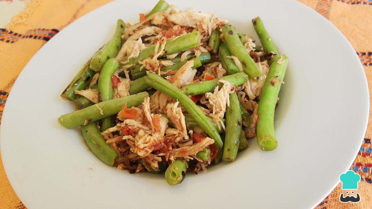 Receta de Ejotes con pollo