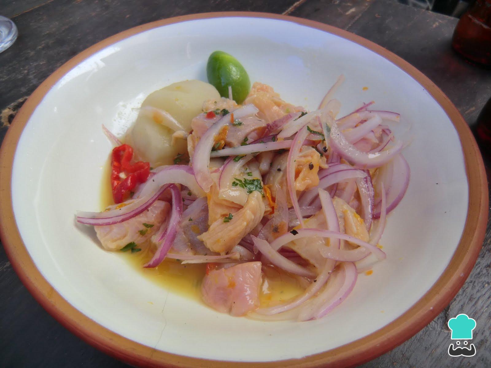 Ceviche de Trucha al estilo Peruano