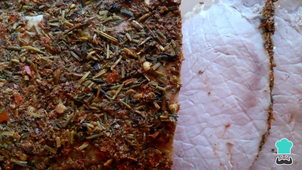 Receta de Cinta de lomo adobada al horno