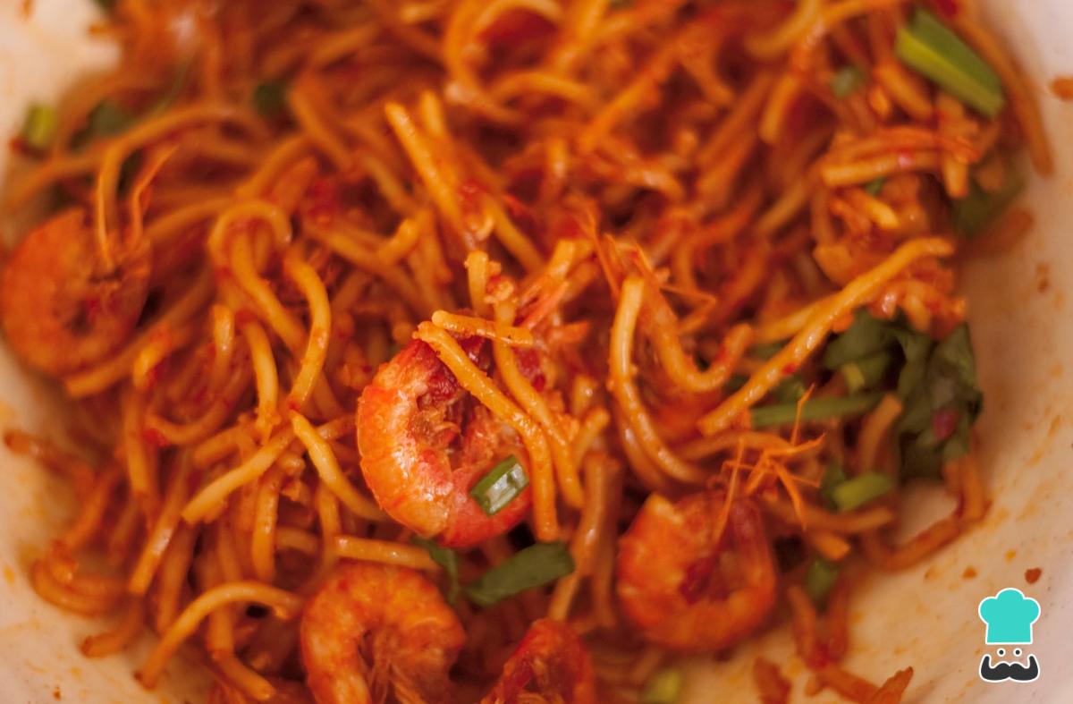 Receta de Fideos crujientes