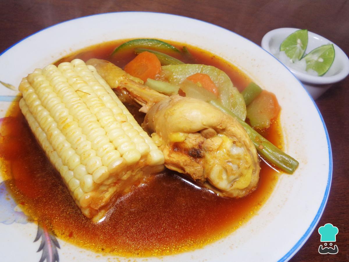 Receta de Mole de olla de pollo