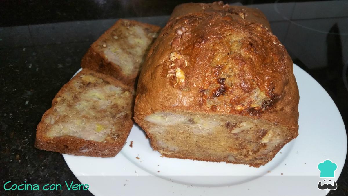 Receta de Pan de plátano con nuez casero
