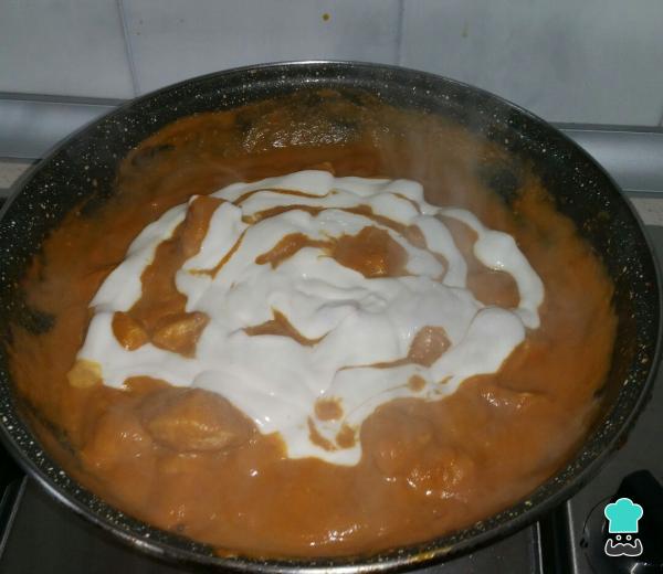 Receta de Pollo con nata y curry - Paso 6