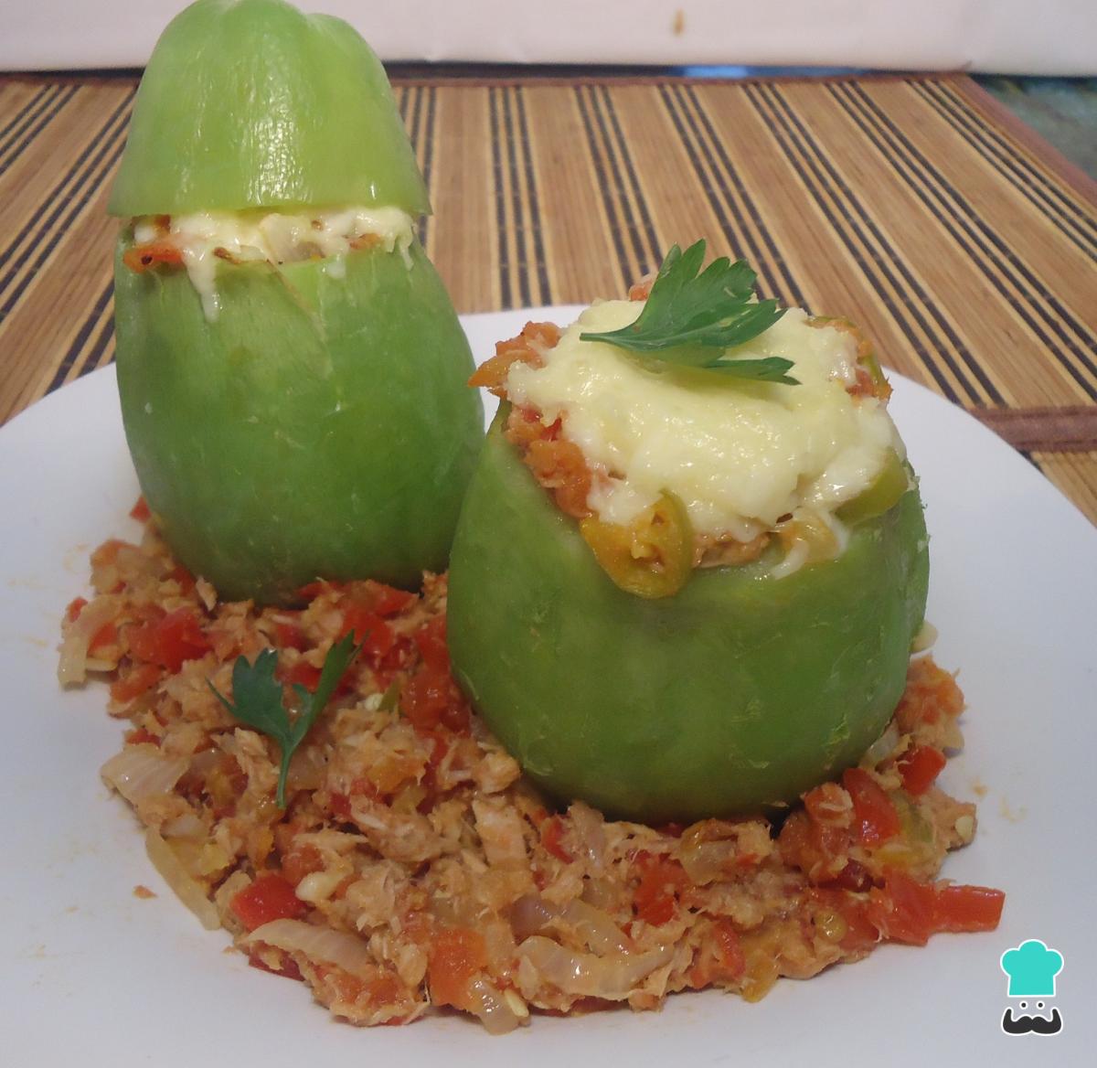 Receta de Chayotes rellenos de atún gratinados