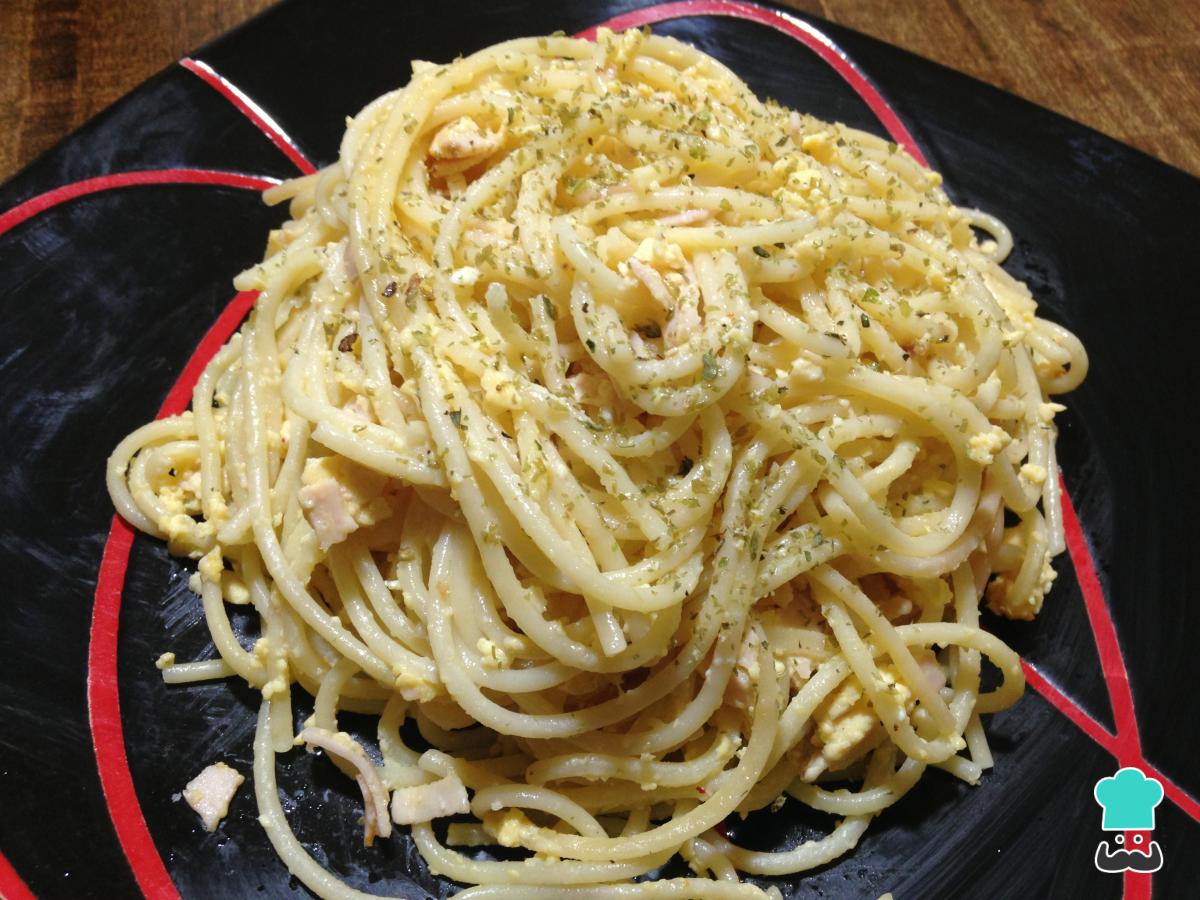 Receta de Tallarines con huevo