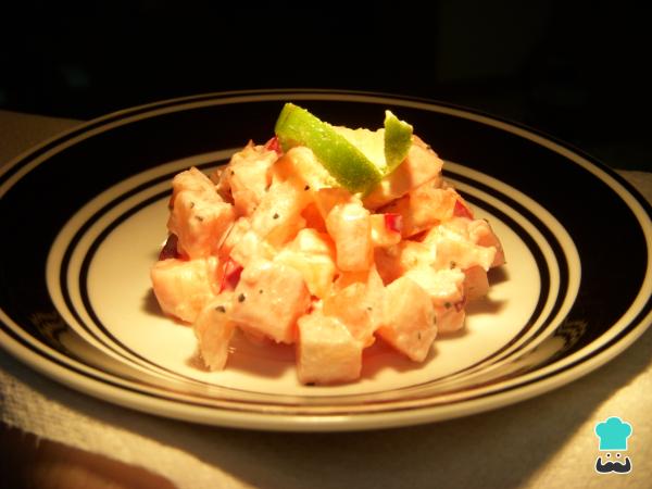 Receta de Ensalada de tomate y manzanas