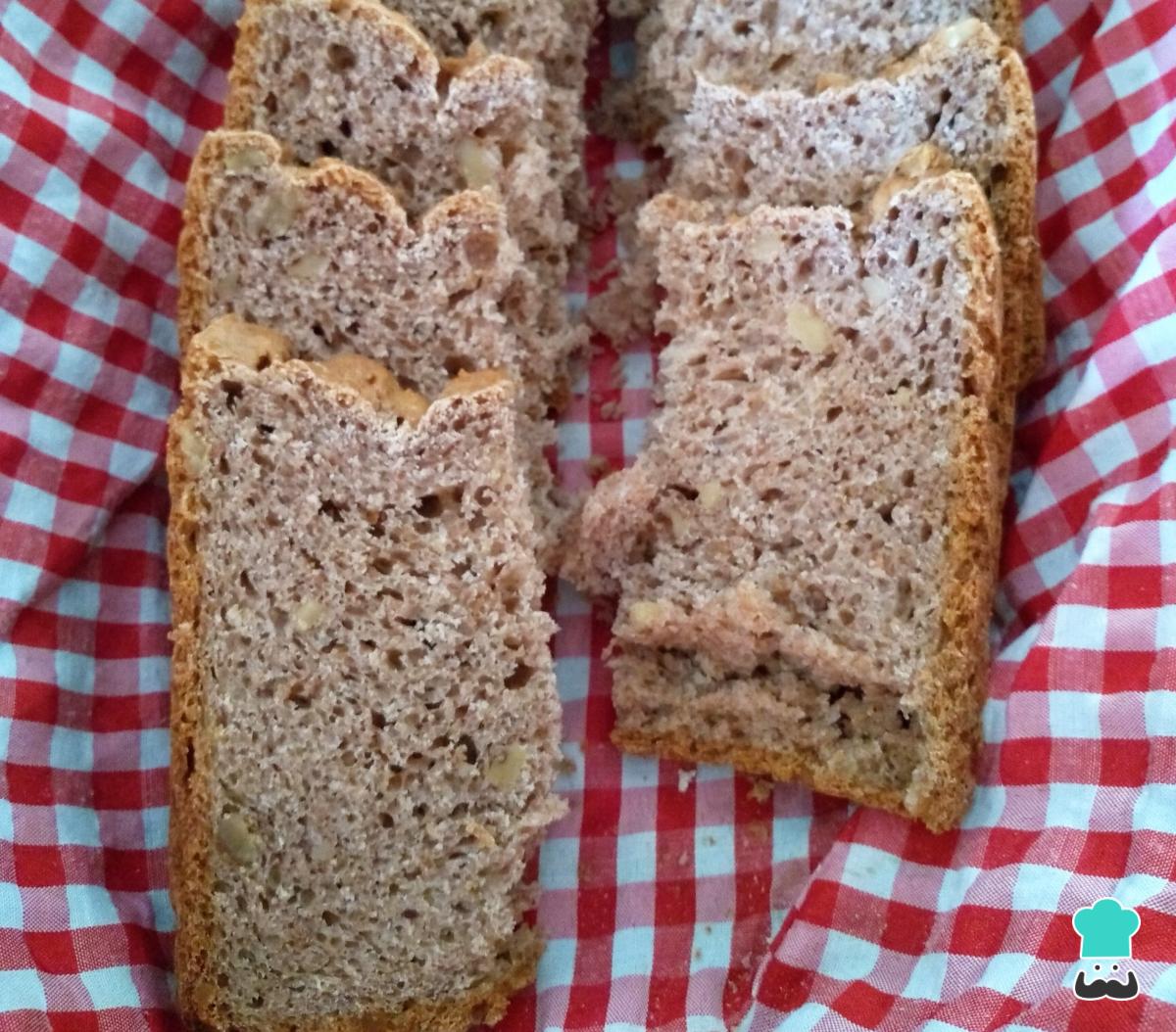 Receta de Pan de nueces