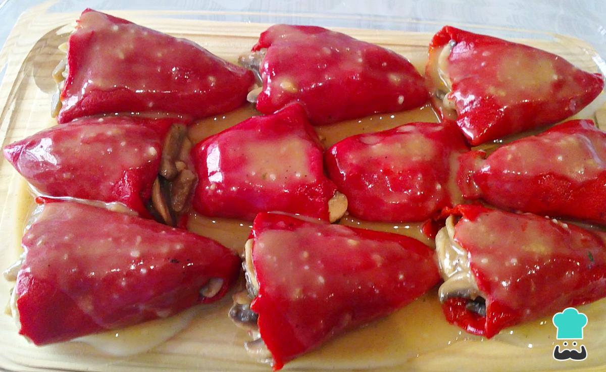 Receta de Pimientos rellenos de mejillones