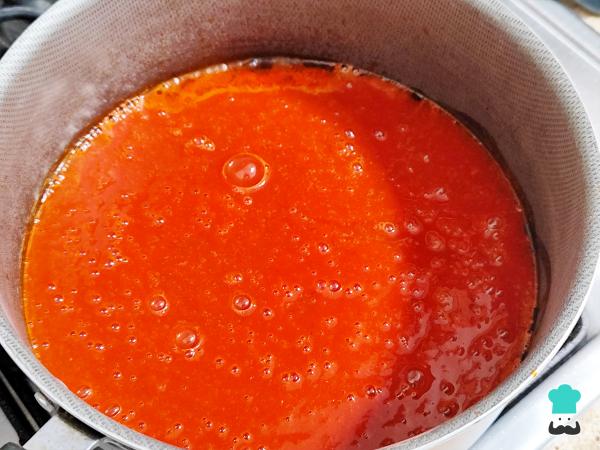 Receta de Nopales guisados en salsa roja - Paso 4