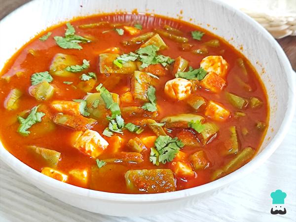 Receta de Nopales guisados en salsa roja - Paso 6