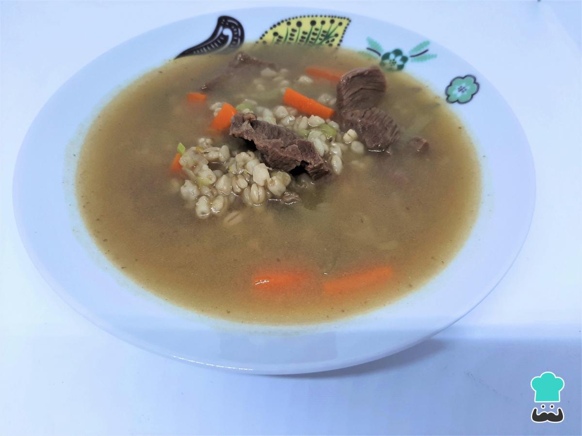 Receta de Sopa de trigo