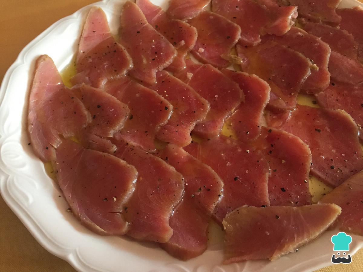 Receta de Atún macerado al limón