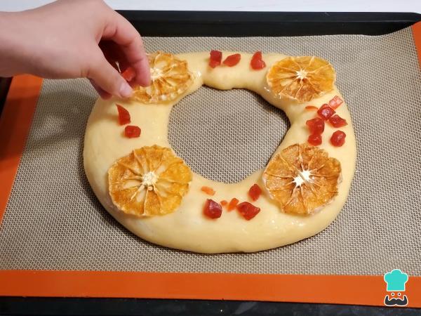 Receta de Roscón de Reyes sin lactosa - Paso 10