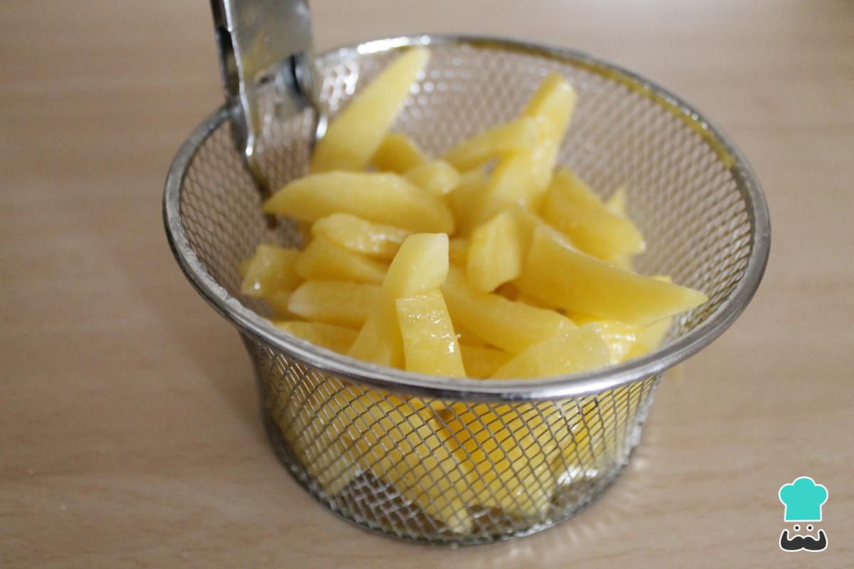 Receta de Patatas fritas al microondas