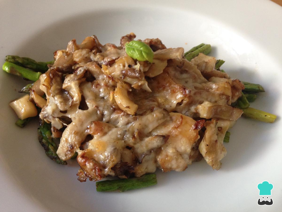 Receta de Setas gratinadas con queso