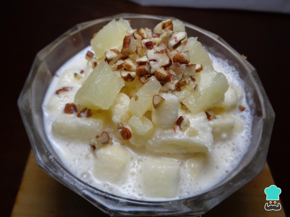 Receta de Ensalada de manzana con piña y nuez