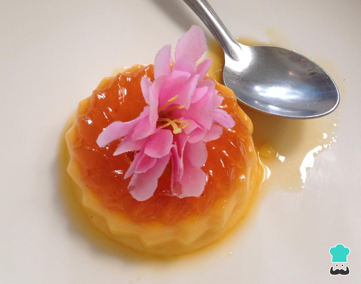 Receta de Flan casero en el microondas paso a paso