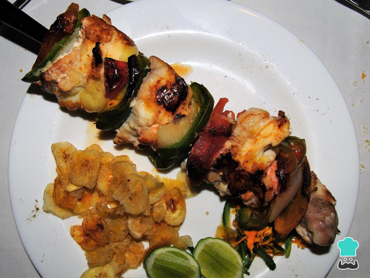 Receta de Brochetas de cerdo a la plancha