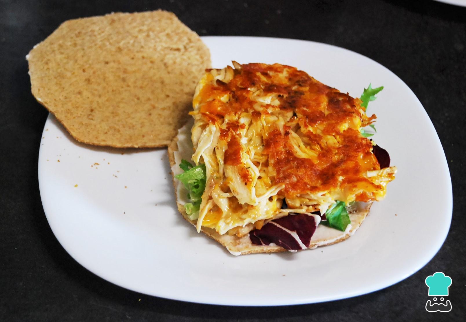 Sándwich de pollo con queso Fácil