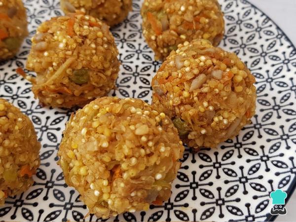 Receta de Albóndigas de brócoli y quinoa