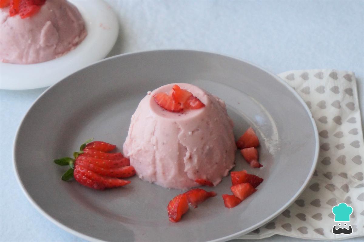 Receta de Panna cotta de fresa