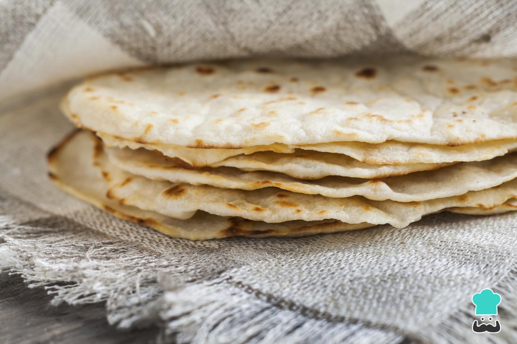 Tortillas de harina dulces - Fácil