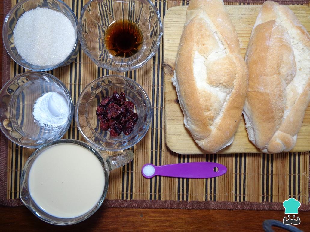 Budín de pan sin huevo al horno Receta FÁCIL