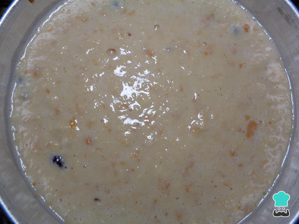 Budín de pan sin huevo al horno Receta FÁCIL