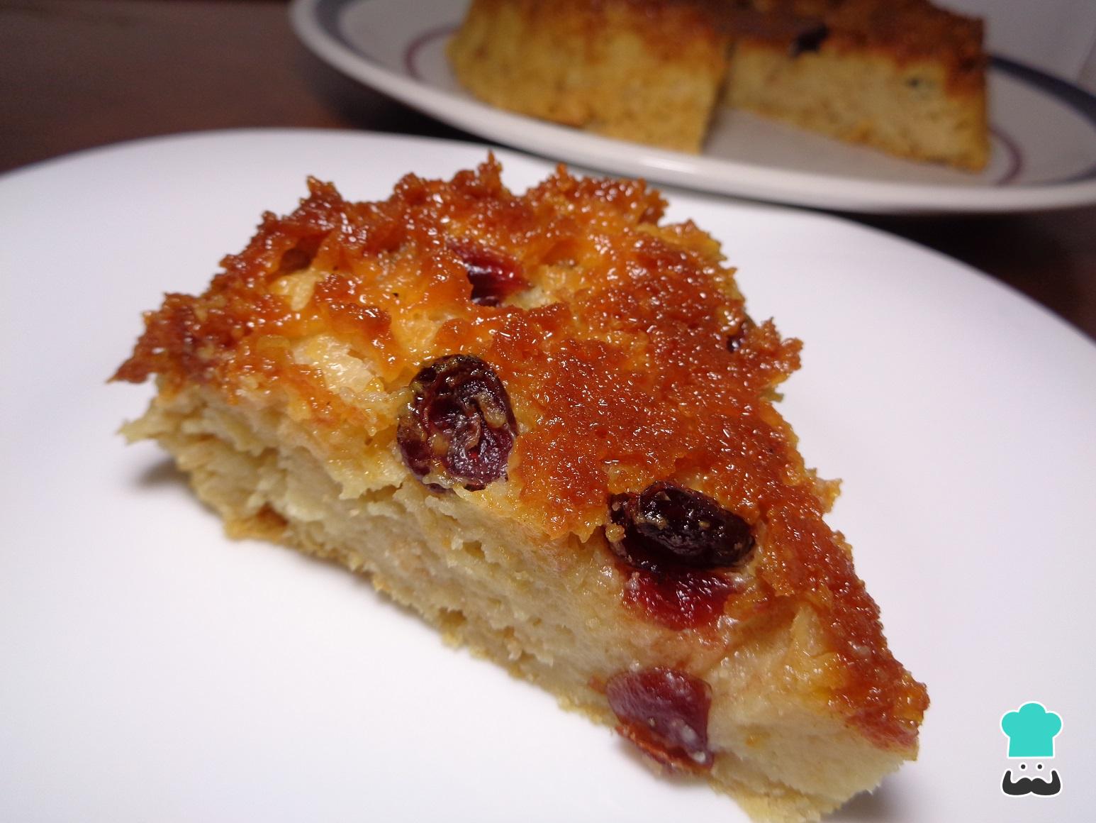 Budín de pan sin huevo al horno Receta FÁCIL