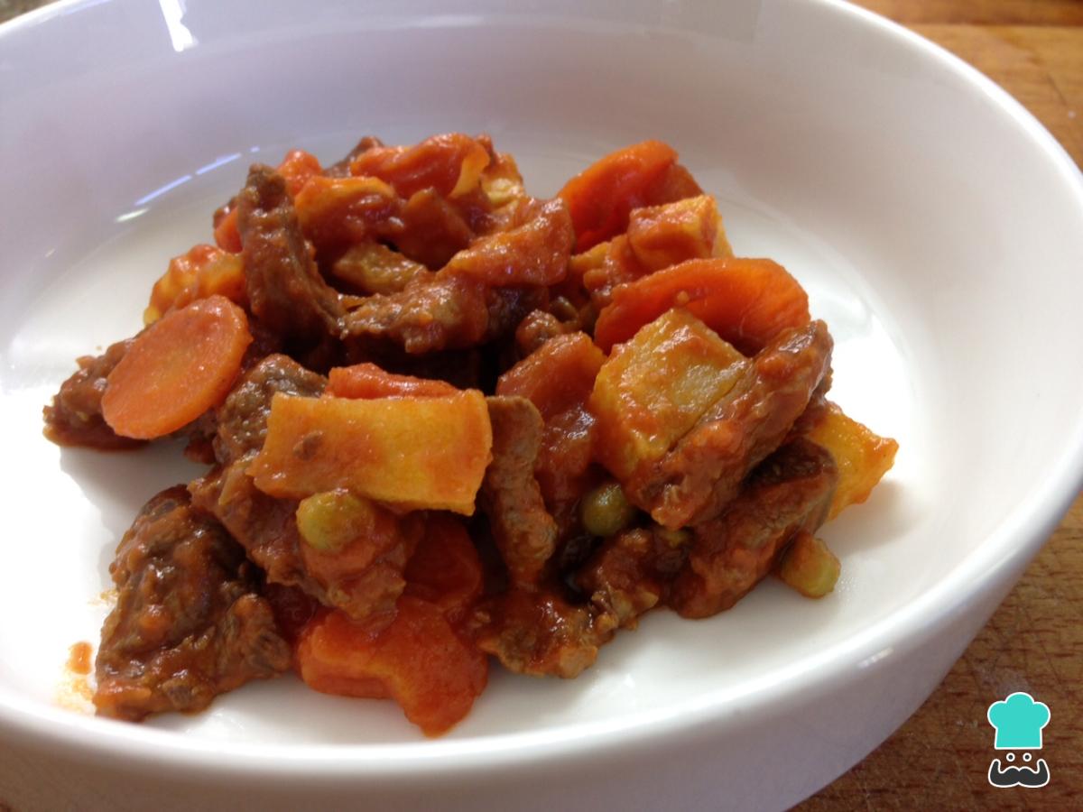 Receta de Ternera a la jardinera