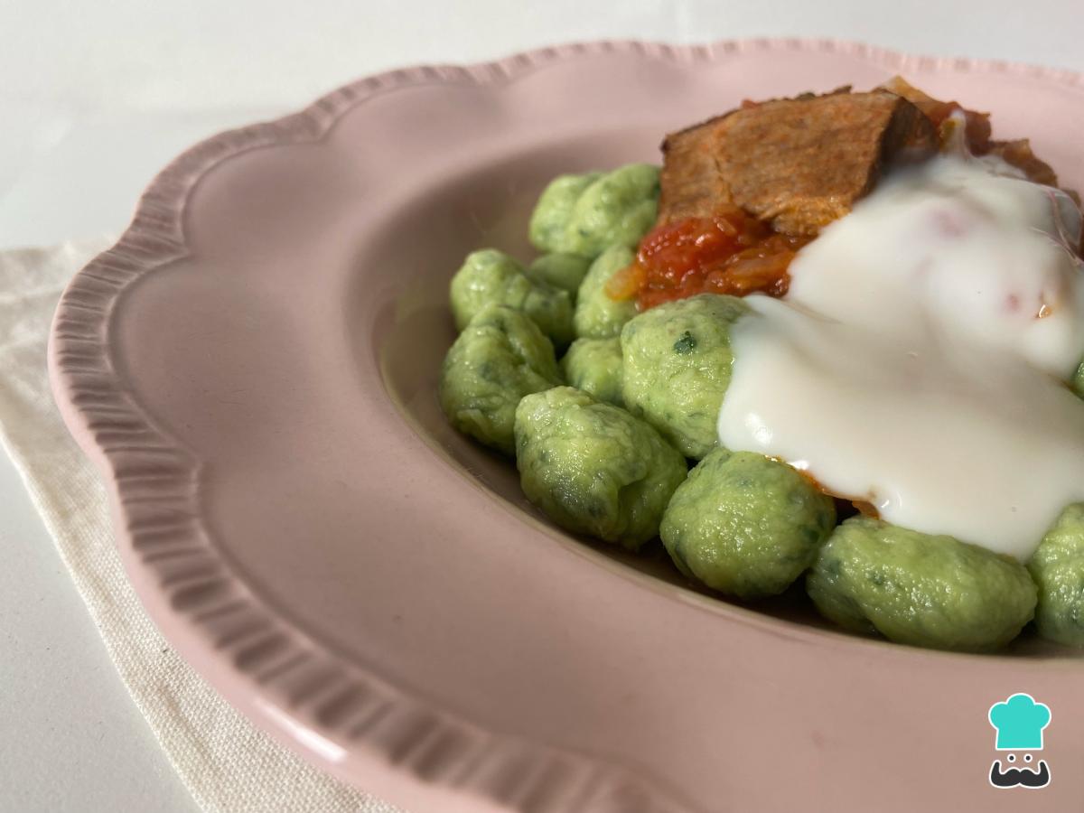 Receta de Ñoquis de papa y espinacas