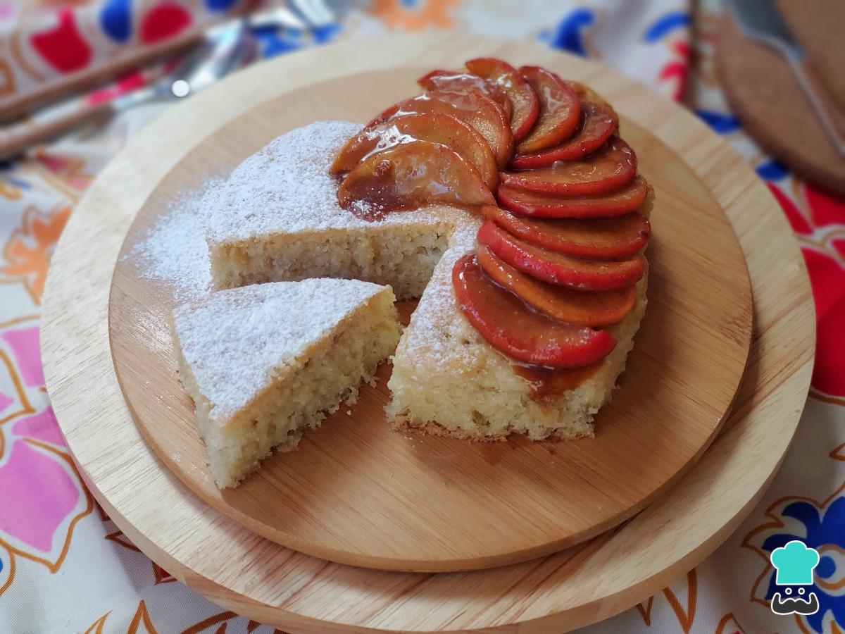 Receta de Tarta de manzana sin huevo