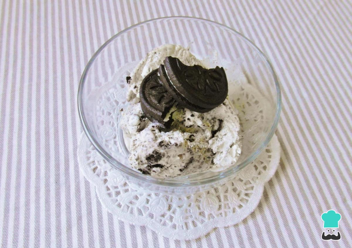 Receta de Helado de Oreo casero