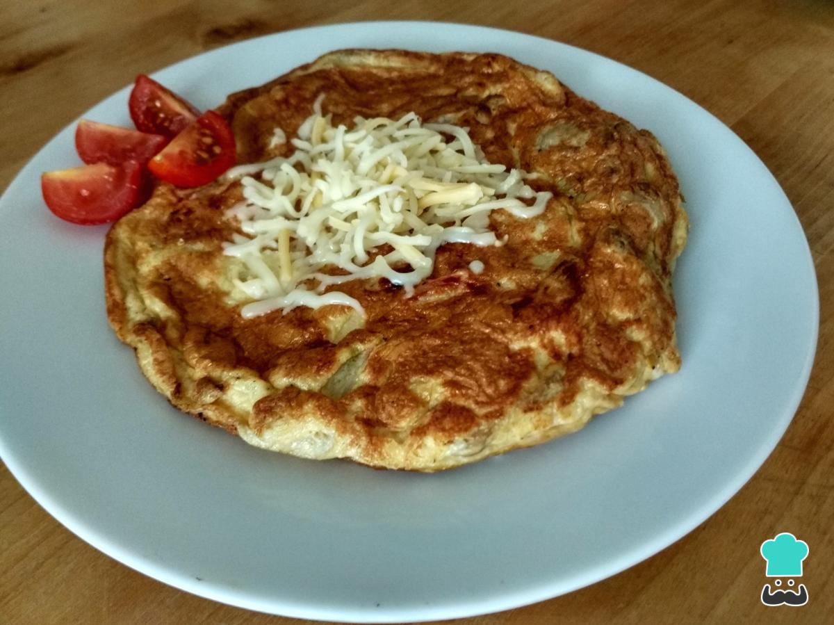 Receta de Tortilla de verduras y queso