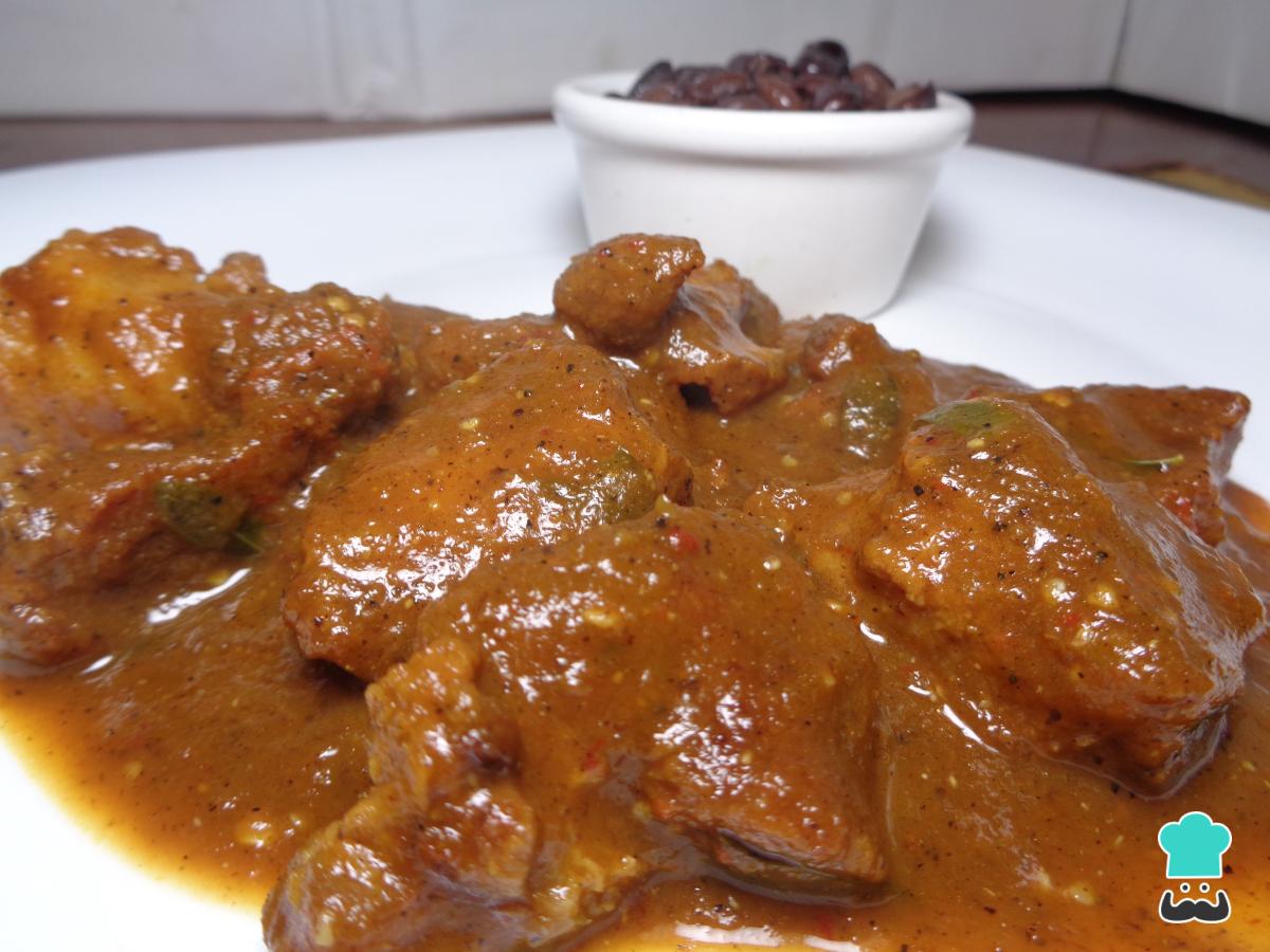 Receta de Carne de puerco en salsa mora