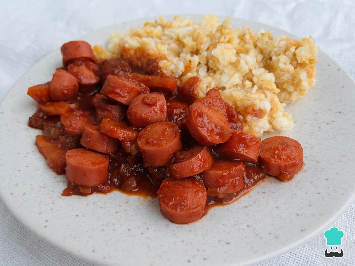 Receta de Cazuela de salchichas