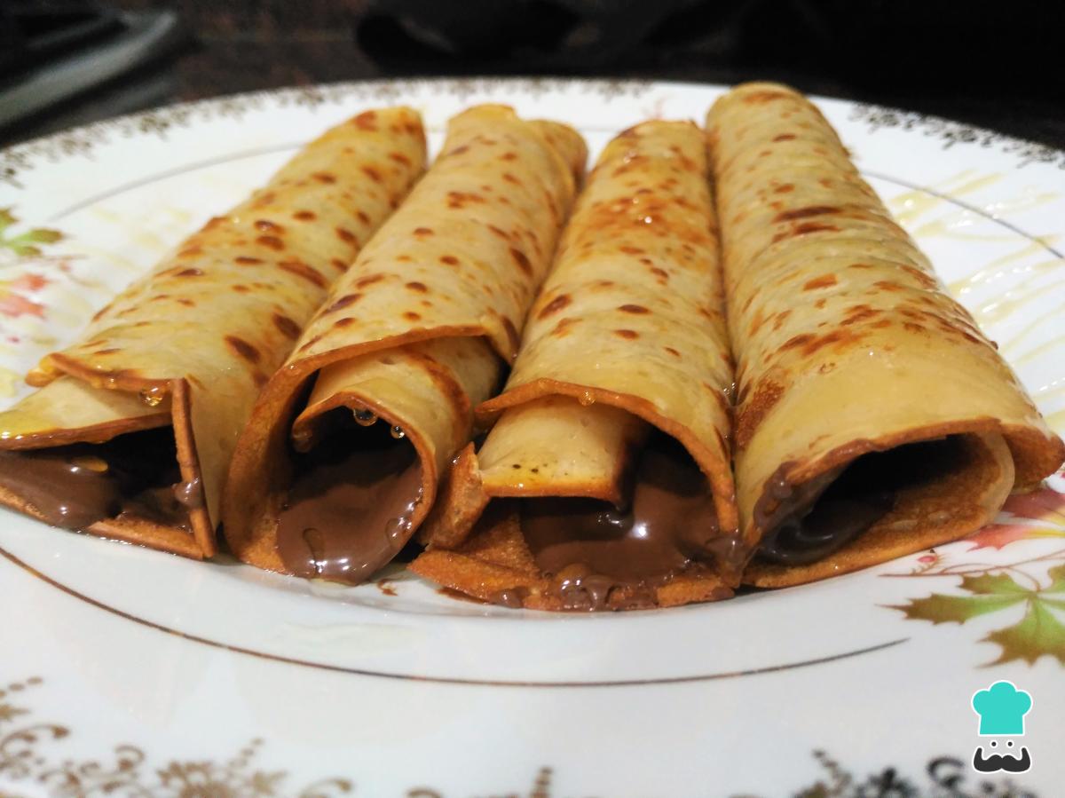 Receta de Crepes sin huevo y sin mantequilla